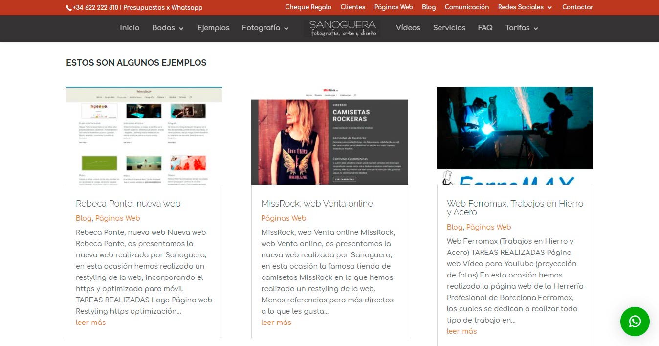 Páginas web para empresas